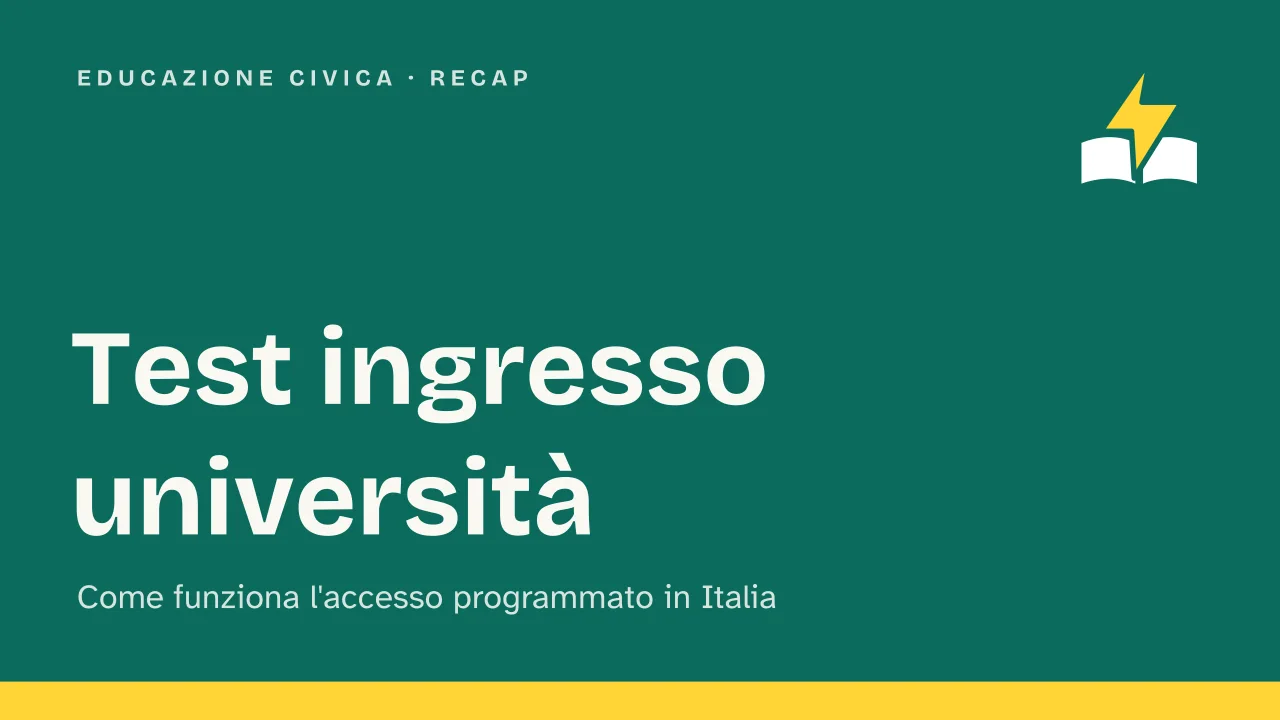 Slide 1 della presentazione su Test ingresso università: Test ingresso università