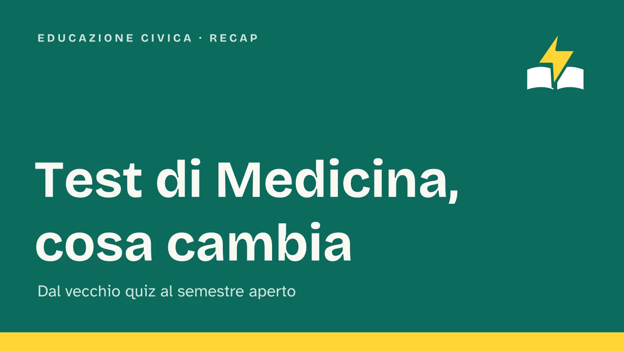 Slide 1 della presentazione su Test di Medicina: Test di Medicina, cosa cambia