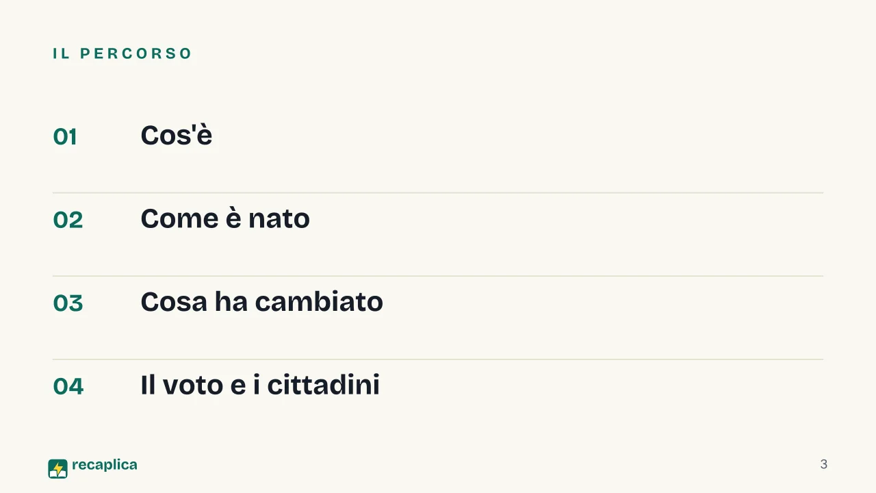 Slide 3 della presentazione su Trattato di Lisbona: Il percorso
