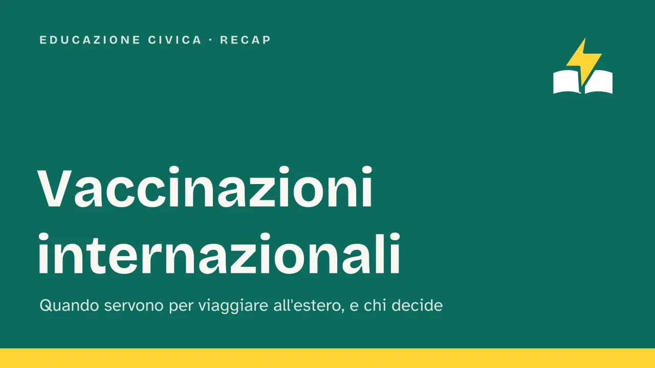Slide 1 della presentazione su Vaccinazioni internazionali: Vaccinazioni internazionali