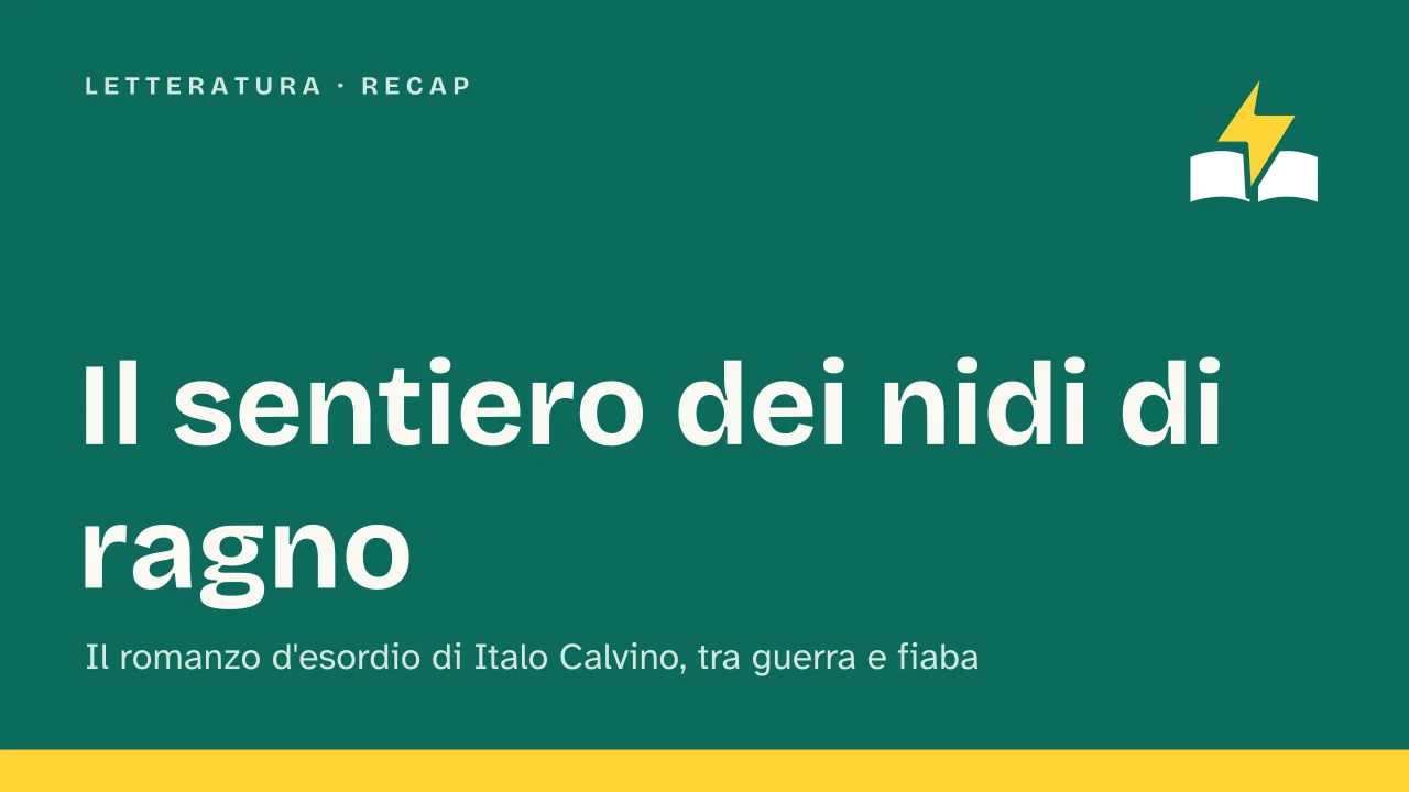 Slide 1 della presentazione su Il sentiero dei nidi di ragno di Calvino: Il sentiero dei nidi di ragno