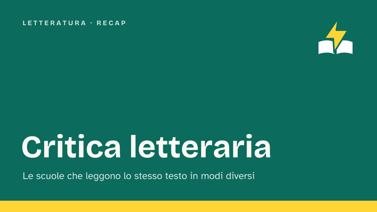 Slide 1 della presentazione su Critica letteraria: Critica letteraria