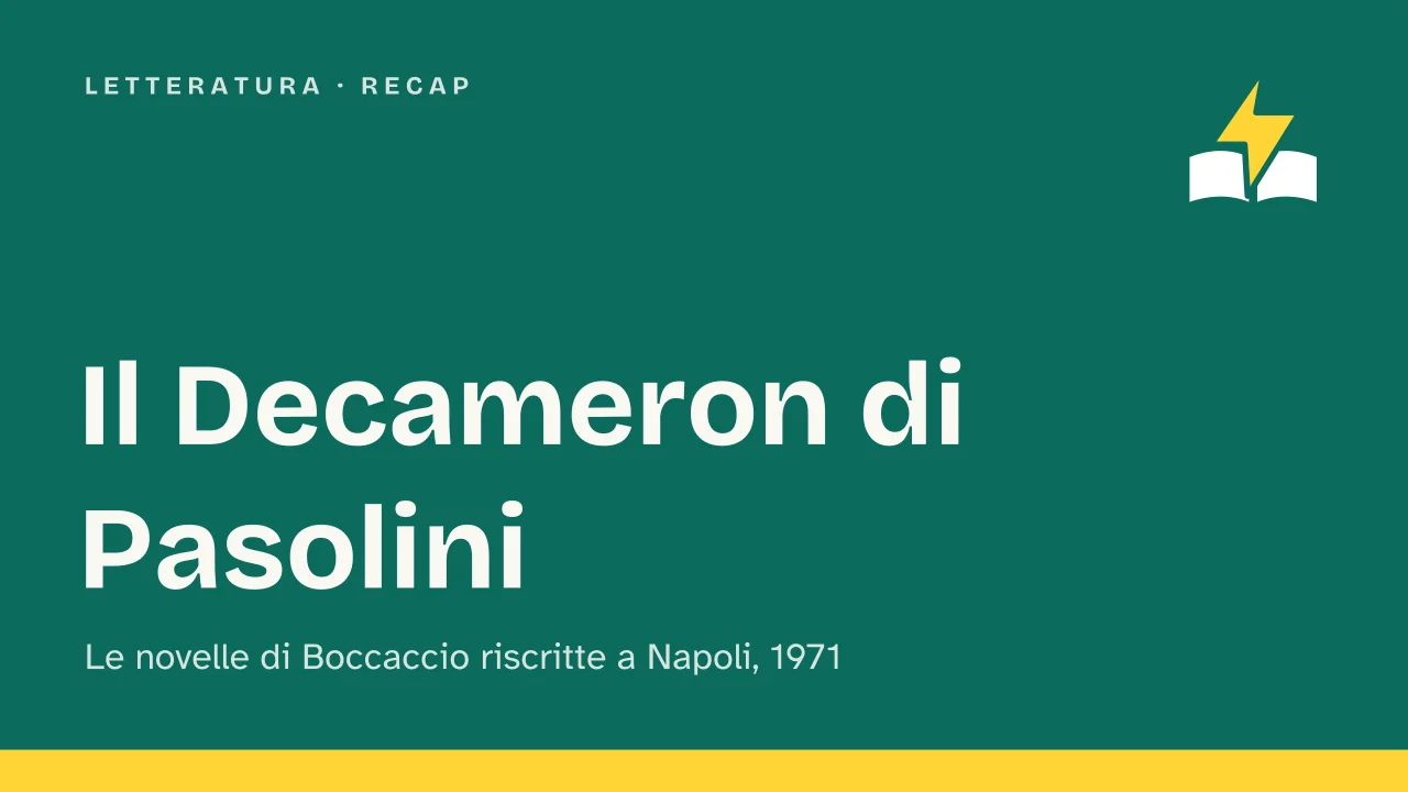 Slide 1 della presentazione su Il Decameron di Pasolini: Il Decameron di Pasolini