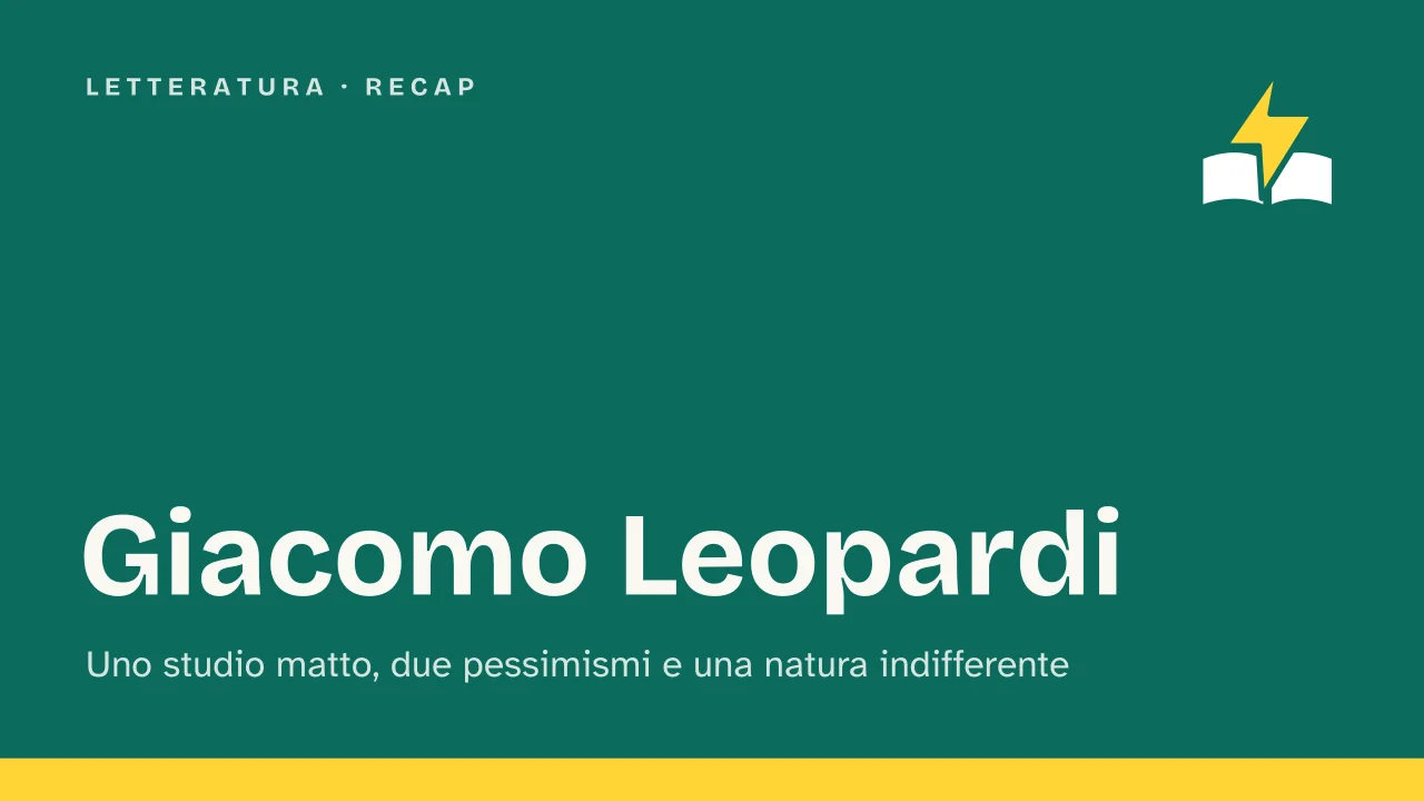 Slide 1 della presentazione su Giacomo Leopardi: Giacomo Leopardi