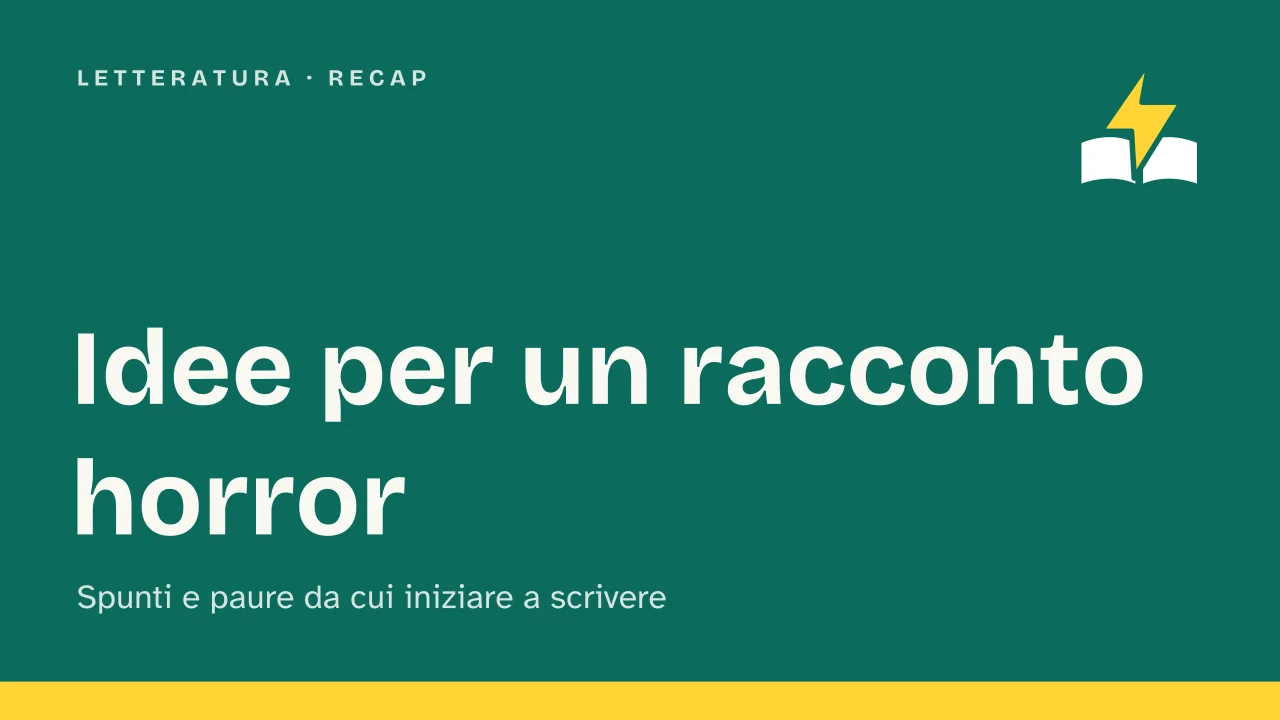 Slide 1 della presentazione su Idee per una storia horror: Idee per un racconto horror