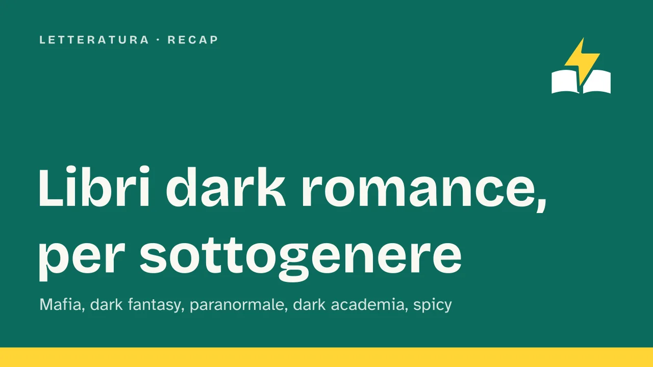 Slide 1 della presentazione su Libri dark romance: Libri dark romance, per sottogenere