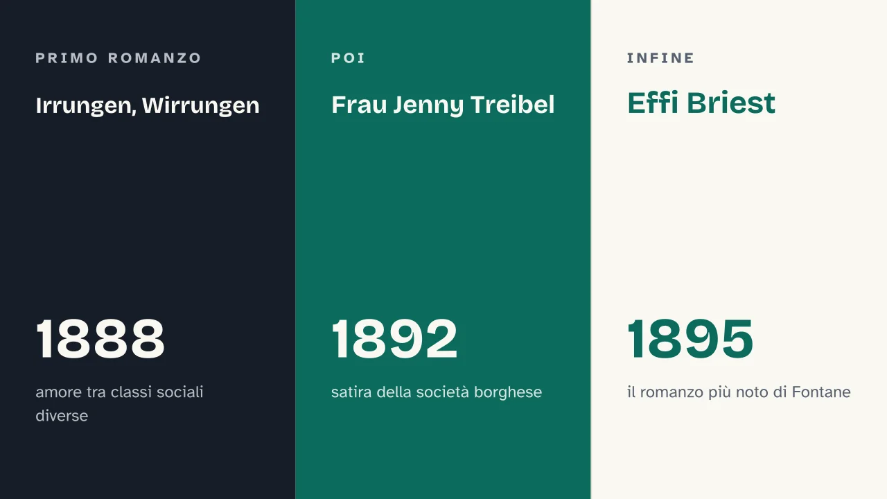 Slide 13 della presentazione su Realismo tedesco: Irrungen, Wirrungen · Frau Jenny Treibel · Effi Briest