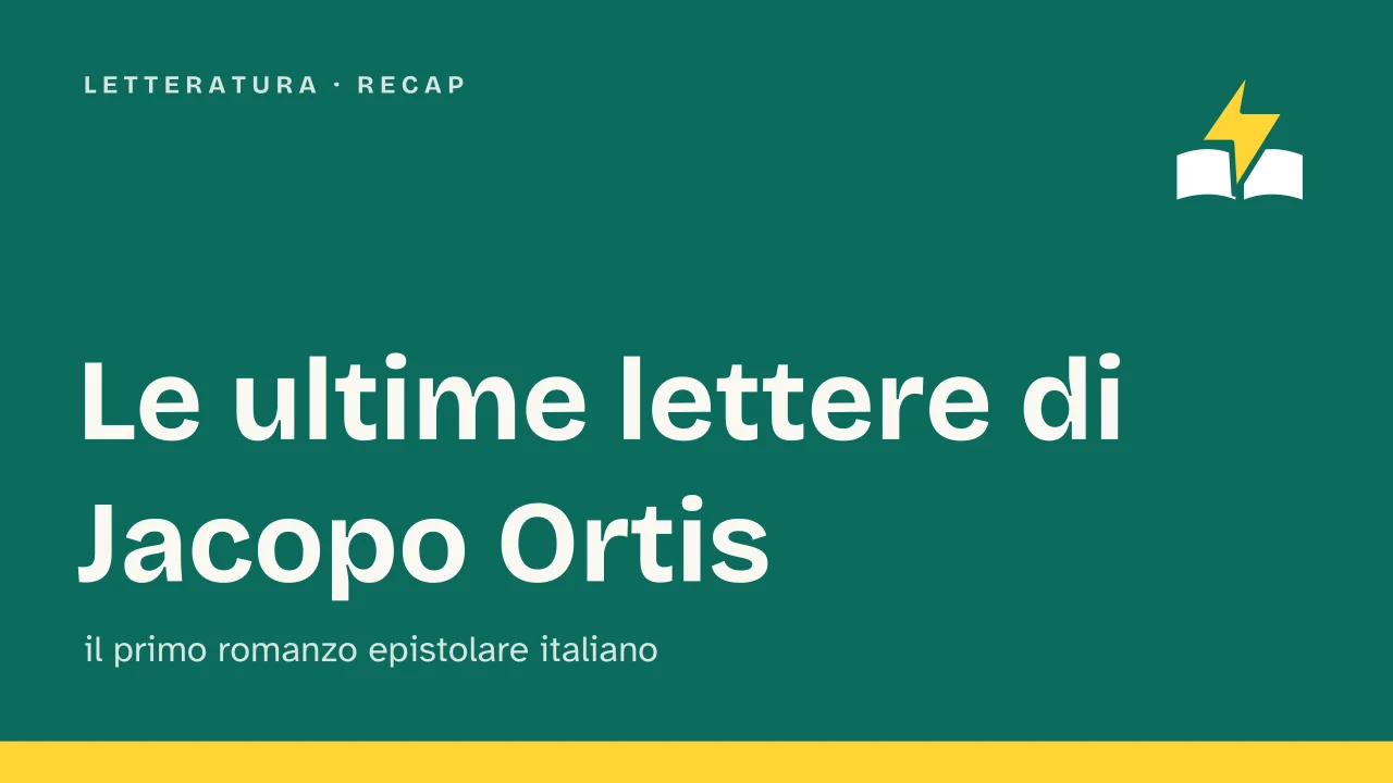 Slide 1 della presentazione su Le ultime lettere di Jacopo Ortis: Le ultime lettere di Jacopo Ortis