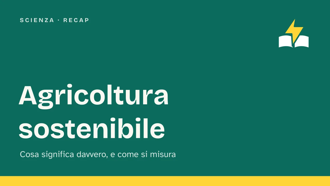 Slide 1 della presentazione su Agricoltura sostenibile: Agricoltura sostenibile