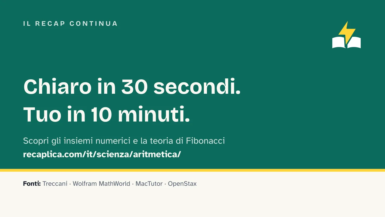 Slide 17 della presentazione su Aritmetica: Il Recap continua