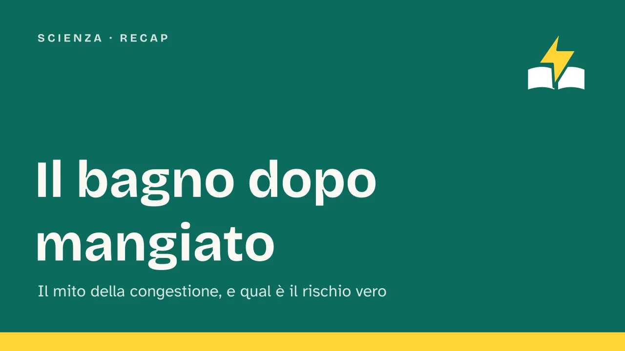 Slide 1 della presentazione su Bagno dopo mangiato: Il bagno dopo mangiato