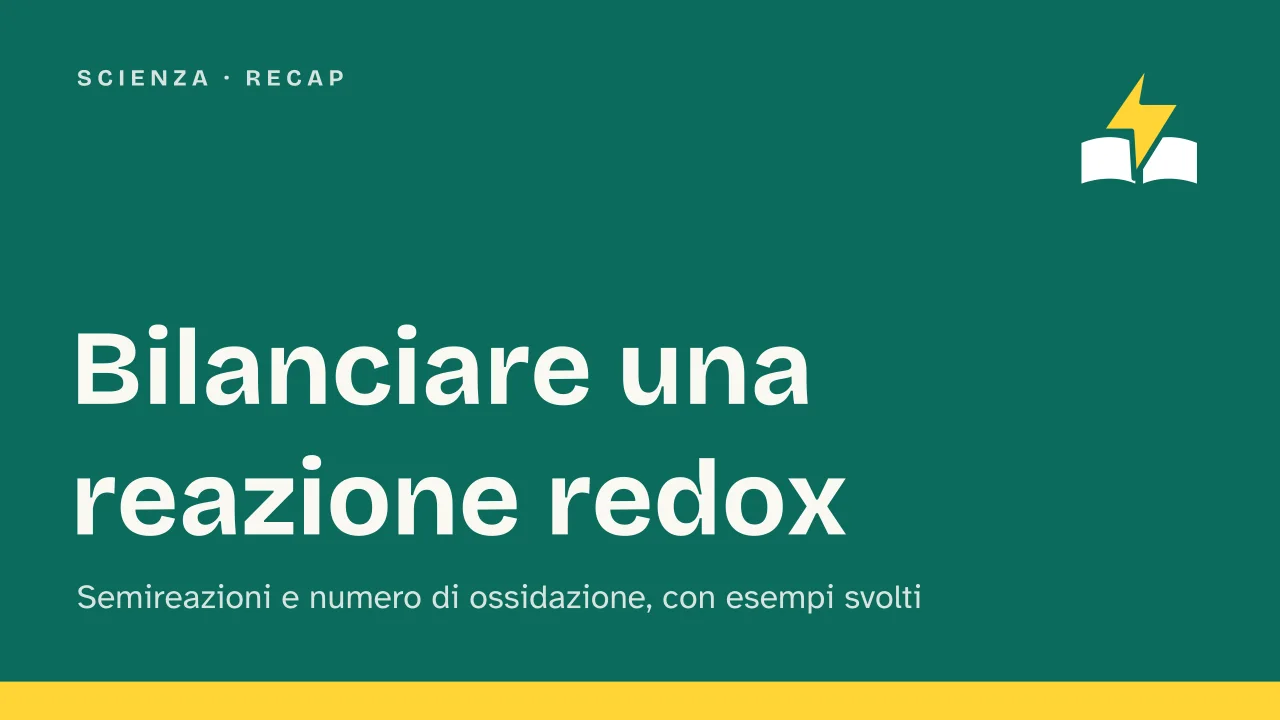 Slide 1 della presentazione su Bilanciamento delle reazioni redox: Bilanciare una reazione redox
