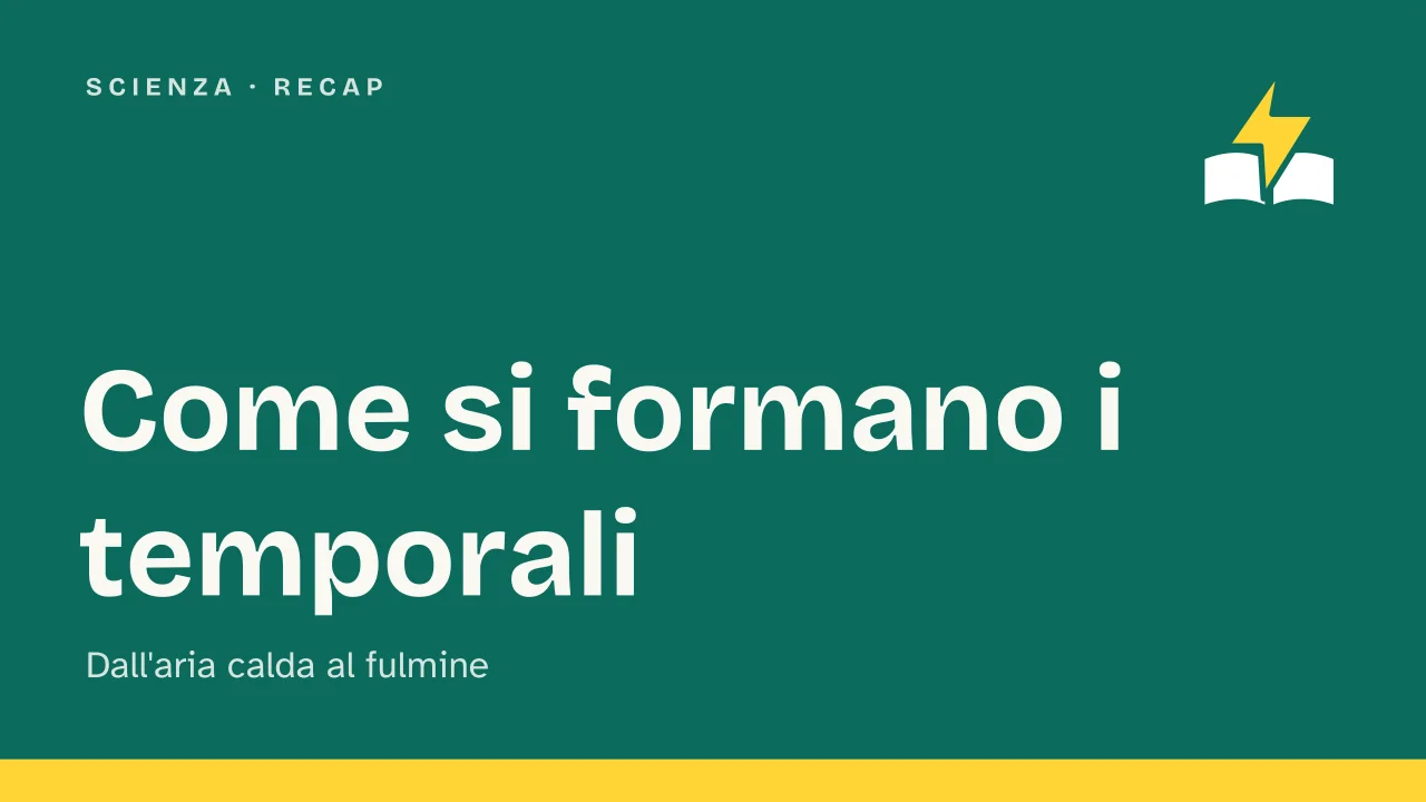 Slide 1 della presentazione su Come si formano i temporali: Come si formano i temporali