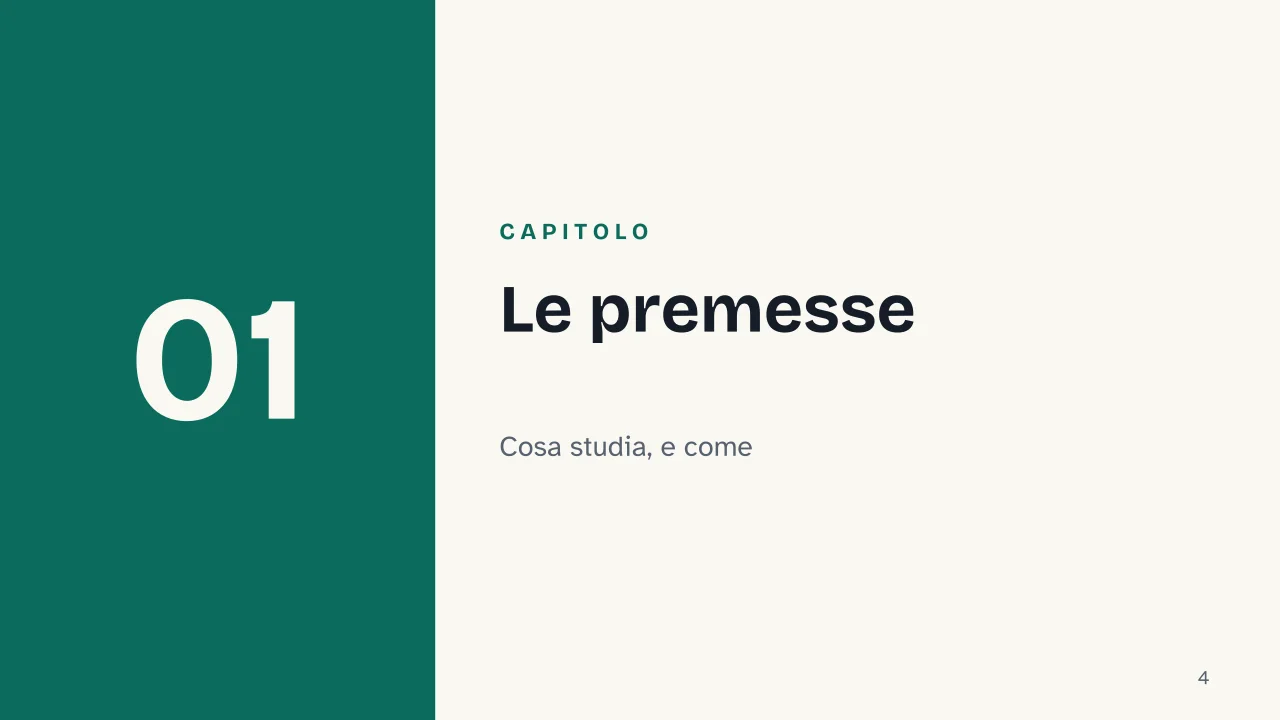 Slide 4 della presentazione su Comportamentismo: Capitolo 01: Le premesse