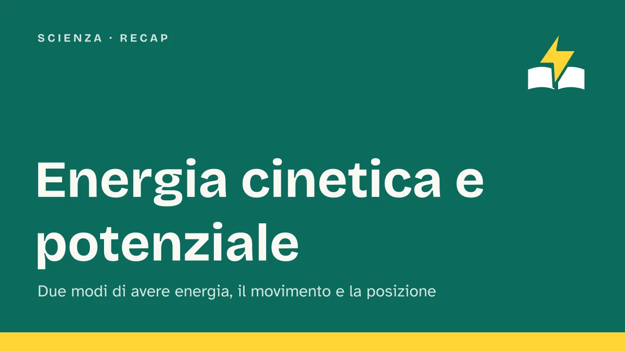 Slide 1 della presentazione su Energia cinetica e potenziale, che differenza c'è: Energia cinetica e potenziale