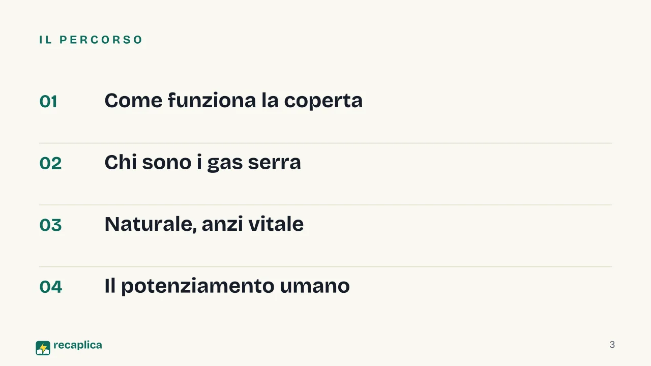 Slide 3 della presentazione su Effetto serra: Il percorso