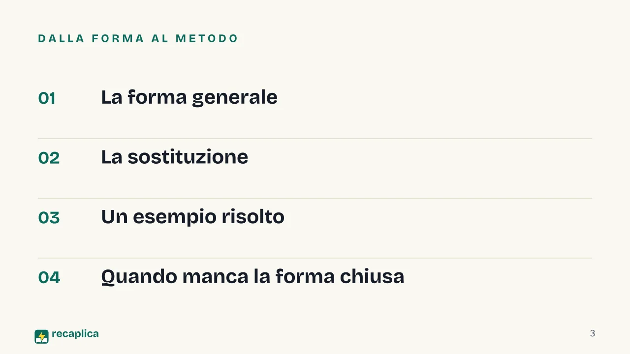 Slide 3 della presentazione su Equazione differenziale di Bernoulli: Dalla forma al metodo