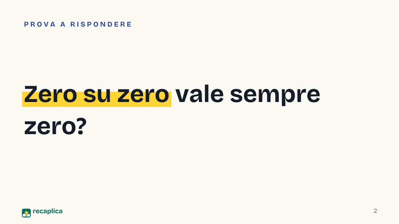 Slide 2 della presentazione su Limiti notevoli: Zero su zero vale sempre zero?