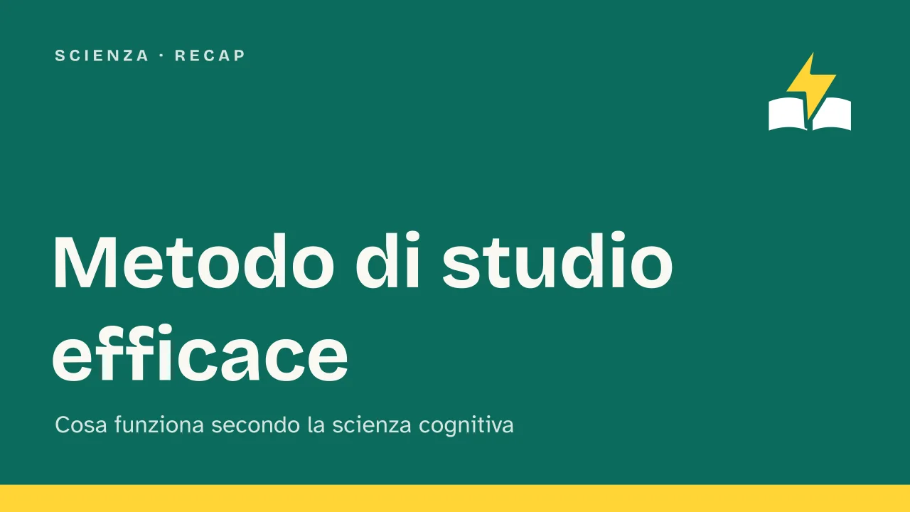 Slide 1 della presentazione su Metodo di studio efficace: Metodo di studio efficace