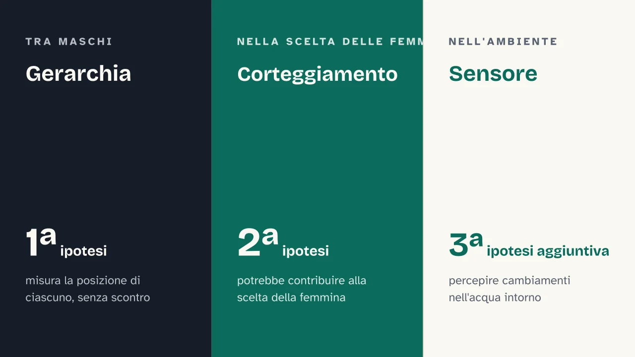 Slide 10 della presentazione su Narvalo: Gerarchia · Corteggiamento · Sensore