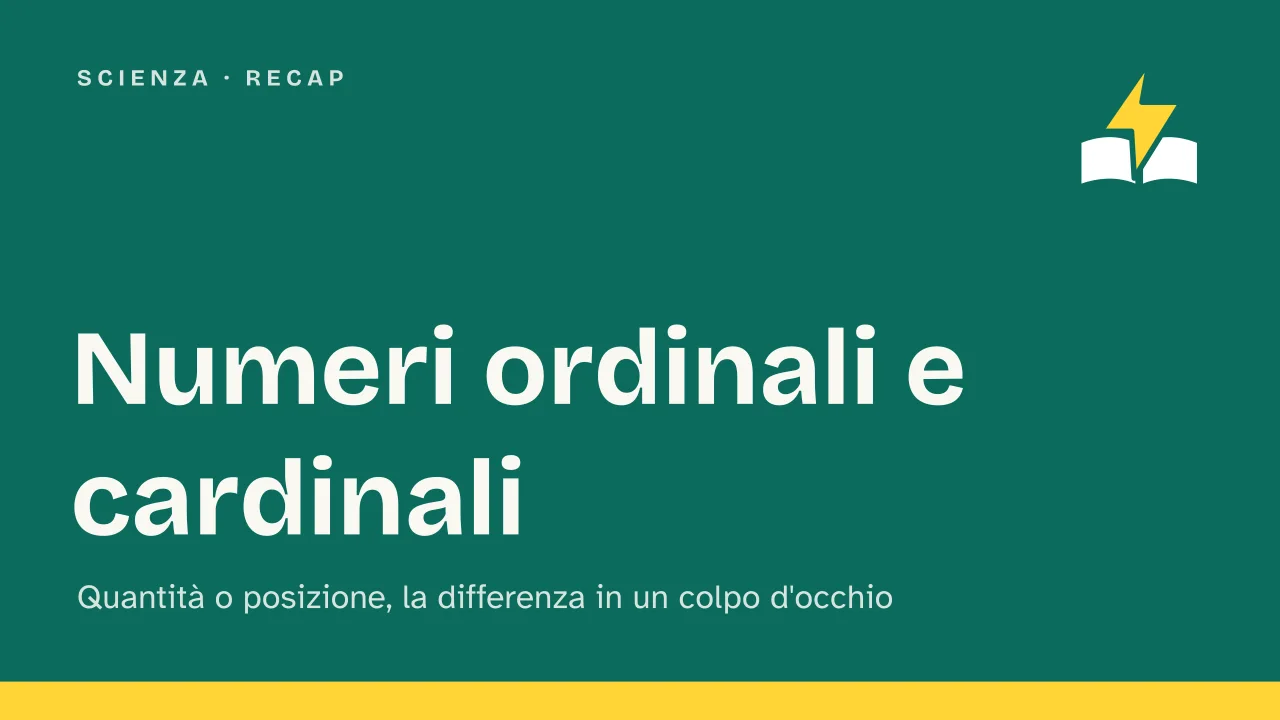 Slide 1 della presentazione su Numeri ordinali e cardinali: Numeri ordinali e cardinali