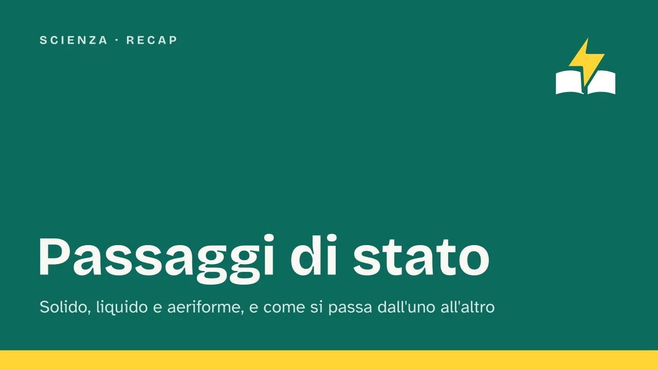 Slide 1 della presentazione su Passaggi di stato e stati della materia: Passaggi di stato