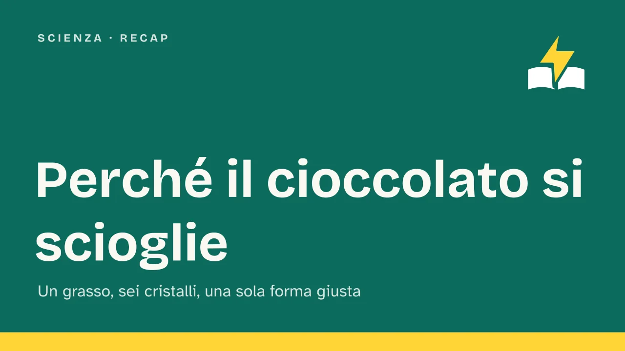 Slide 1 della presentazione su Perché il cioccolato si scioglie in bocca: Perché il cioccolato si scioglie