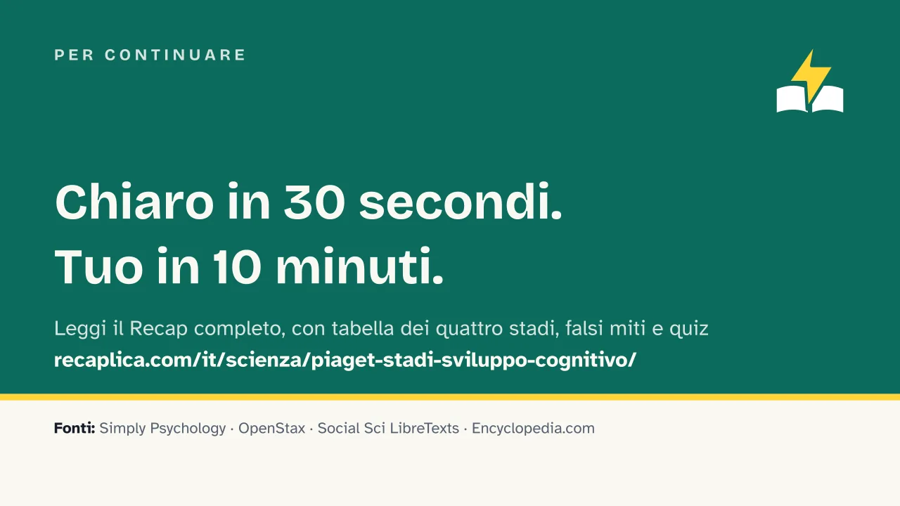 Slide 10 della presentazione su Jean Piaget: Per continuare