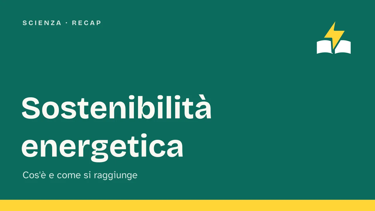Slide 1 della presentazione su Sostenibilità energetica: Sostenibilità energetica