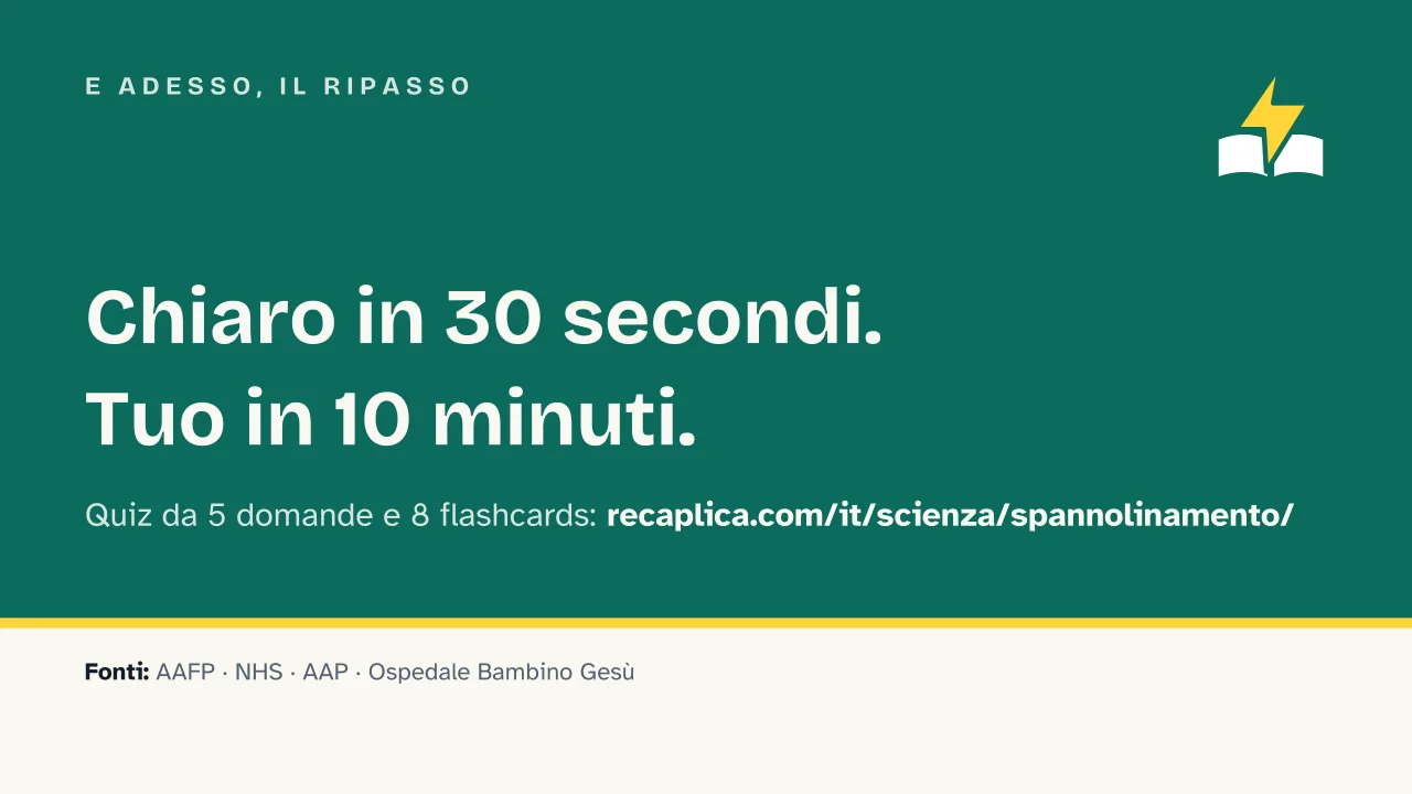 Slide 18 della presentazione su Spannolinamento: E adesso, il ripasso