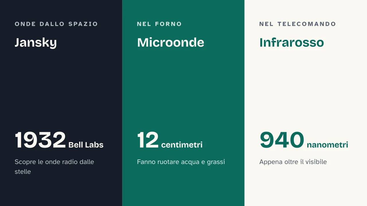 Slide 10 della presentazione su Spettro elettromagnetico: Jansky · Microonde · Infrarosso