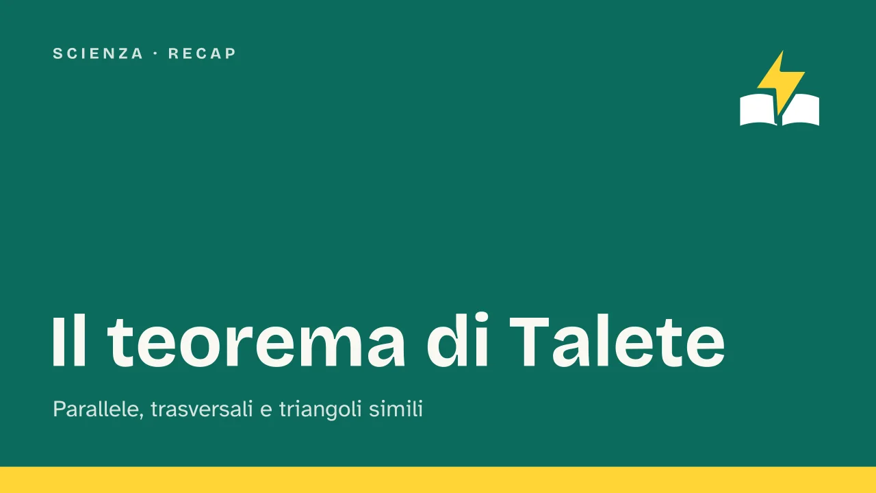 Slide 1 della presentazione su Teorema di Talete: Il teorema di Talete