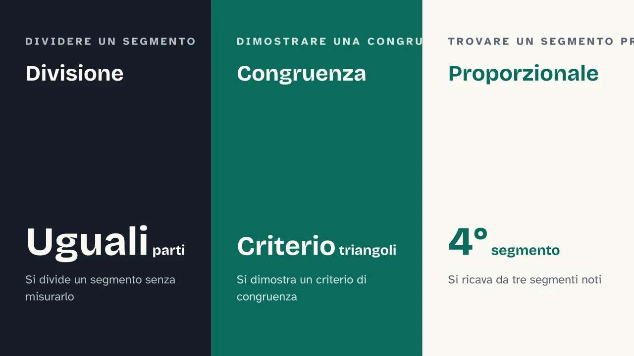 Slide 10 della presentazione su Teorema di Talete: Divisione · Congruenza · Proporzionale