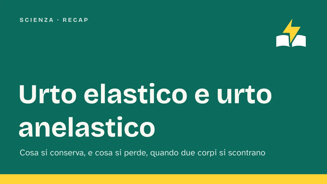Slide 1 della presentazione su Urto anelastico e urto elastico: Urto elastico e urto anelastico