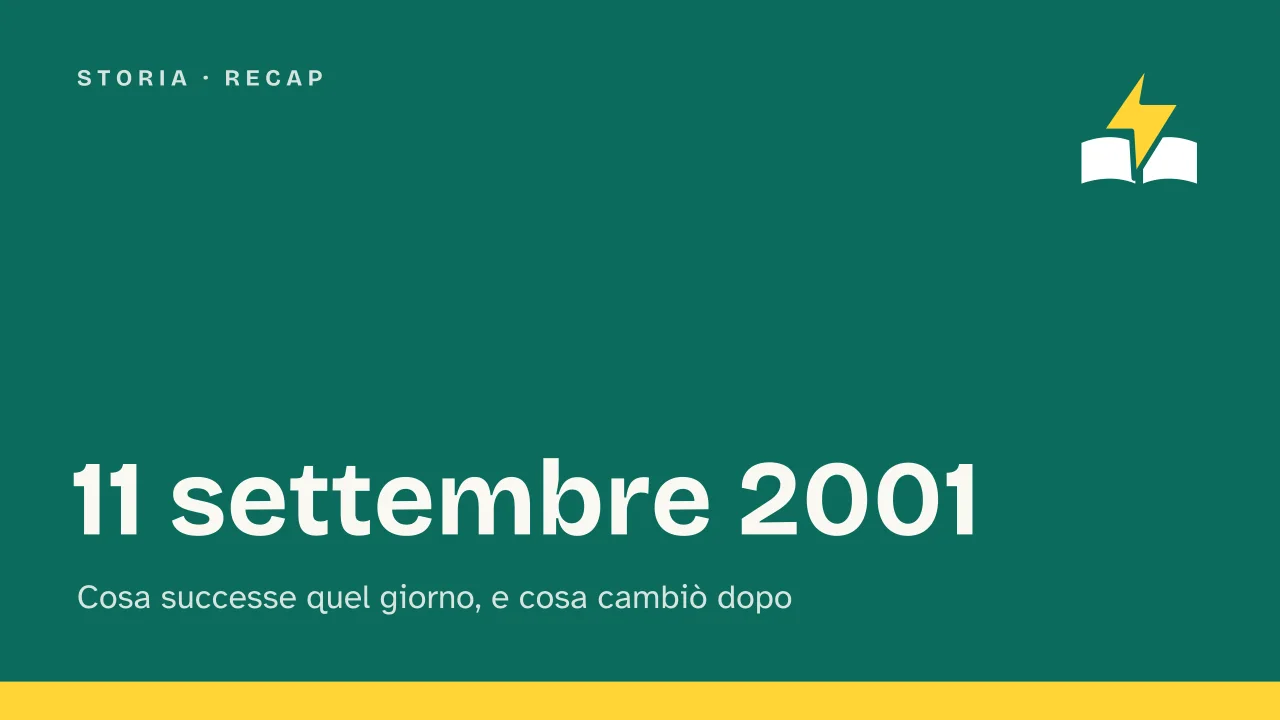 Slide 1 della presentazione su 11 settembre 2001: 11 settembre 2001