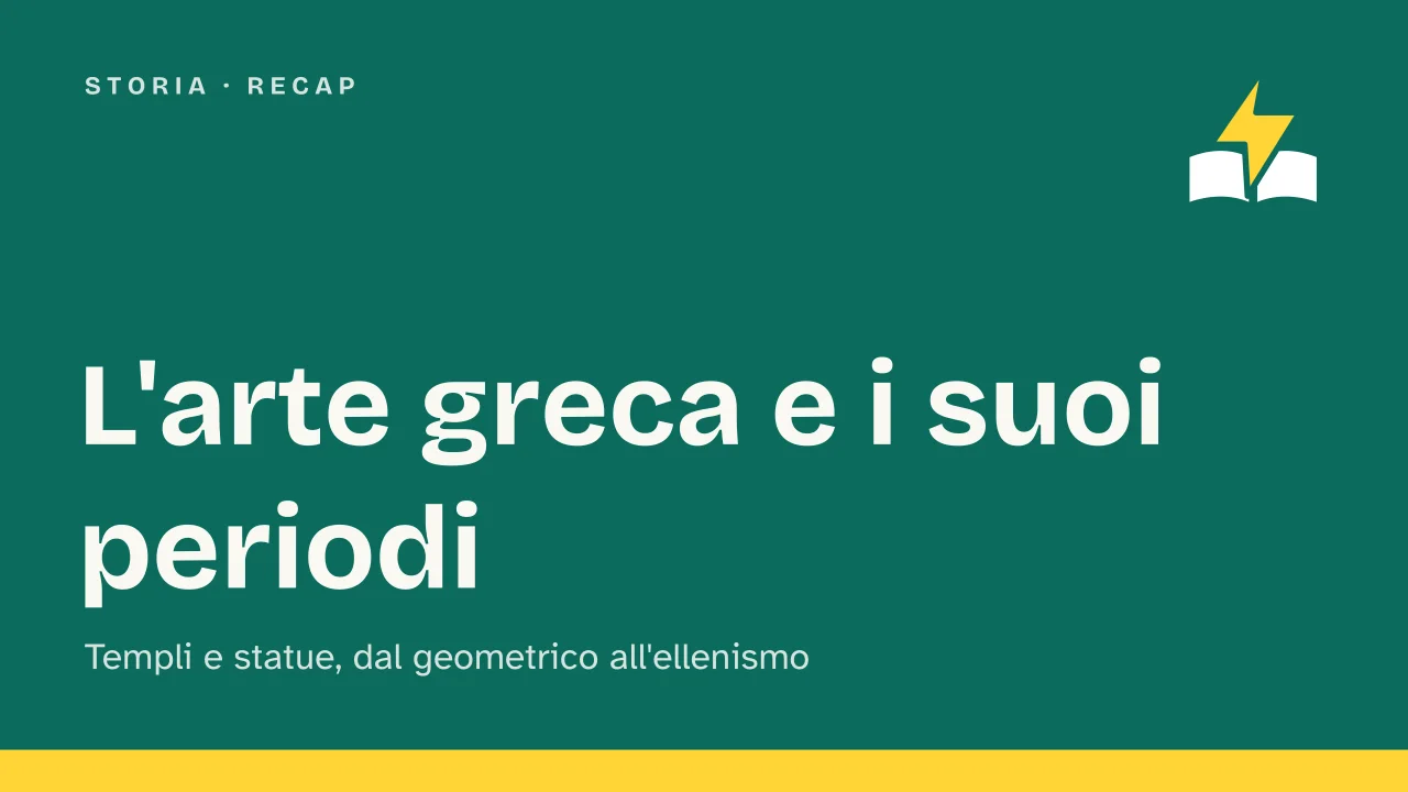 Slide 1 della presentazione su Arte greca: L'arte greca e i suoi periodi