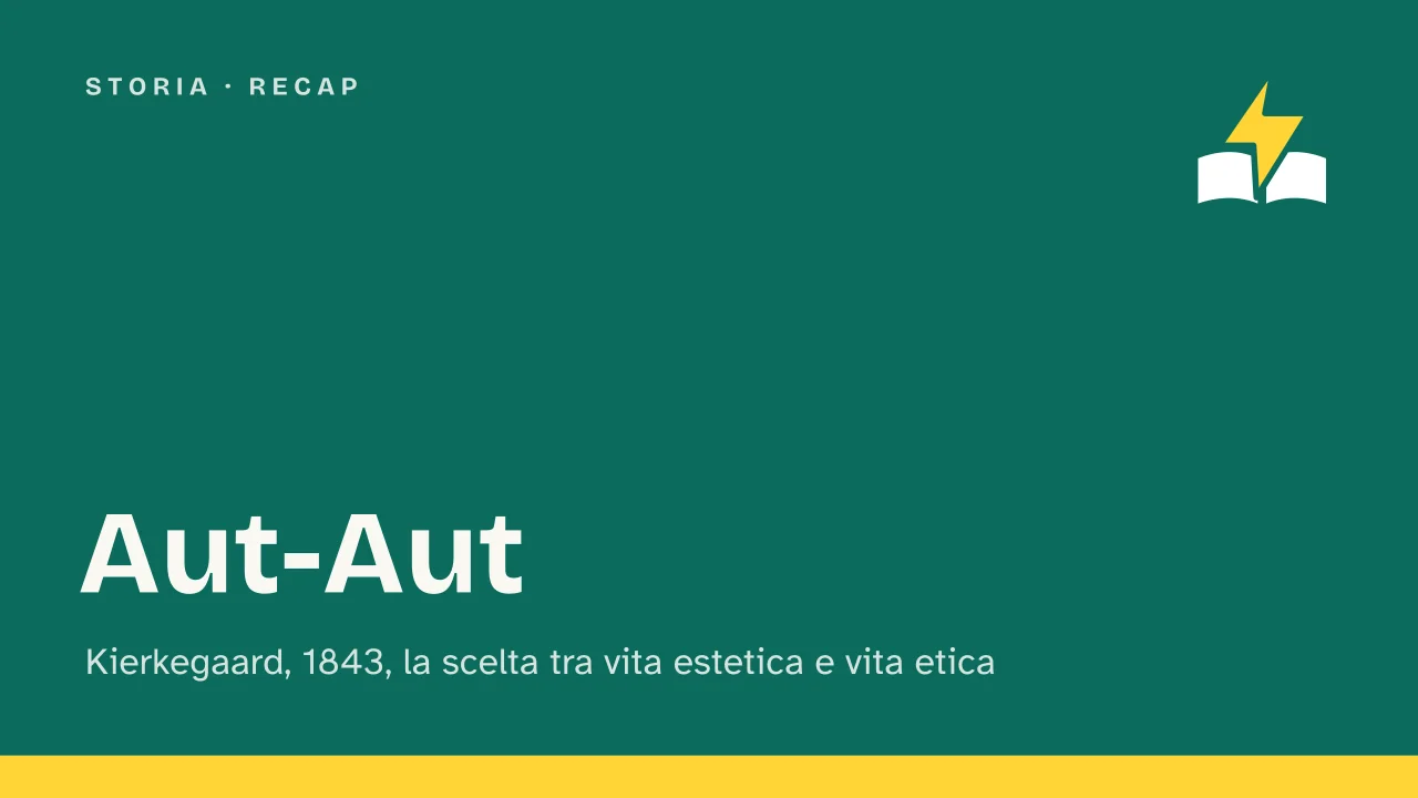 Slide 1 della presentazione su Aut-Aut di Kierkegaard: Aut-Aut