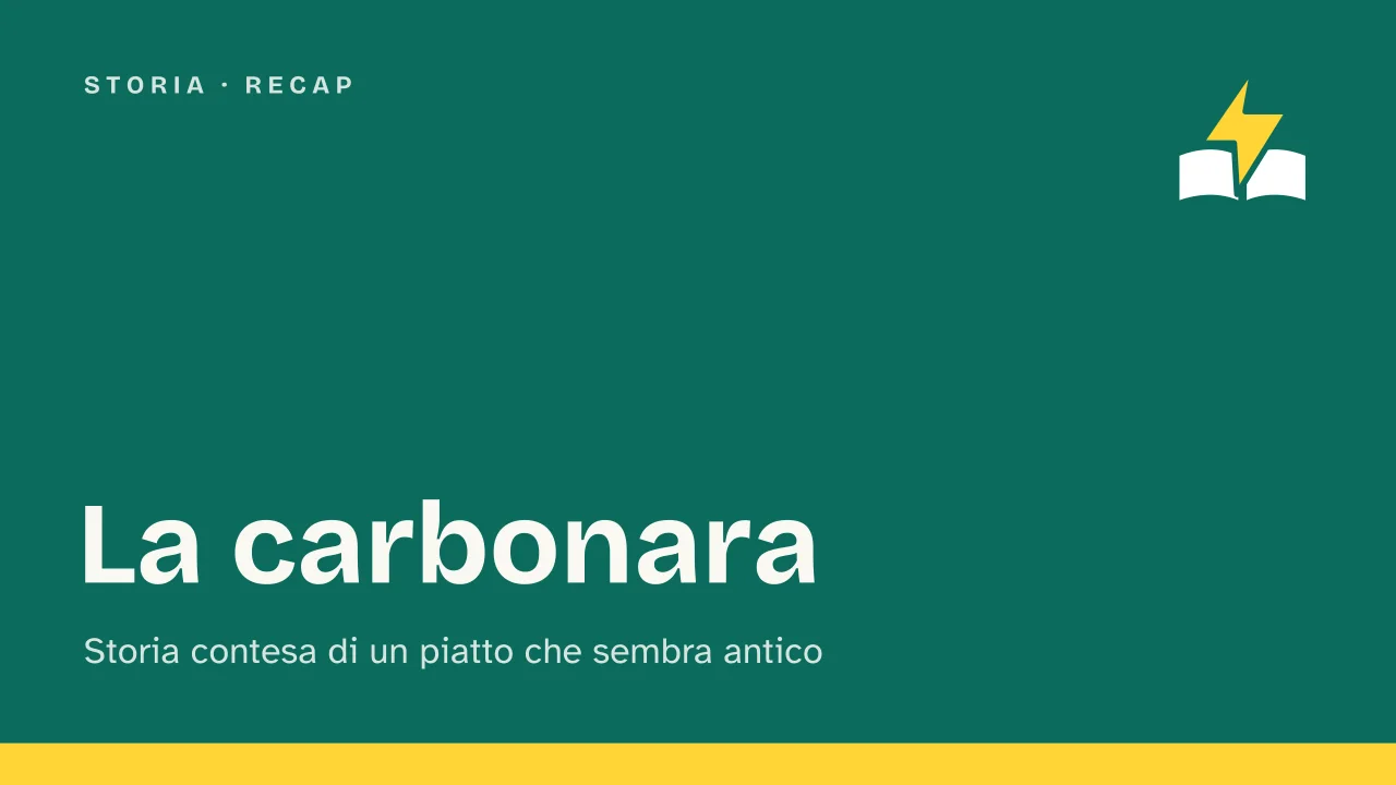 Slide 1 della presentazione su La carbonara: La carbonara