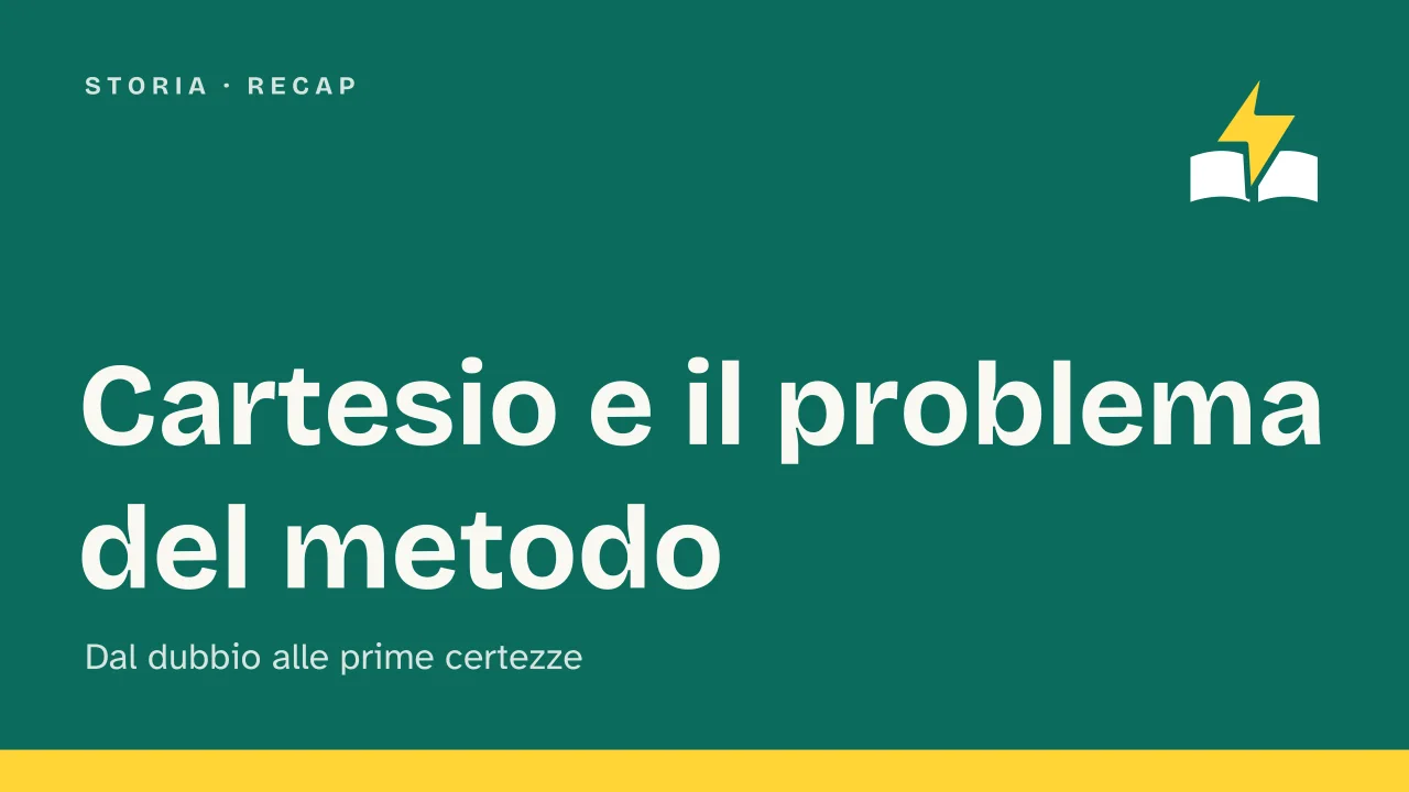 Slide 1 della presentazione su Cartesio e il problema del metodo: Cartesio e il problema del metodo