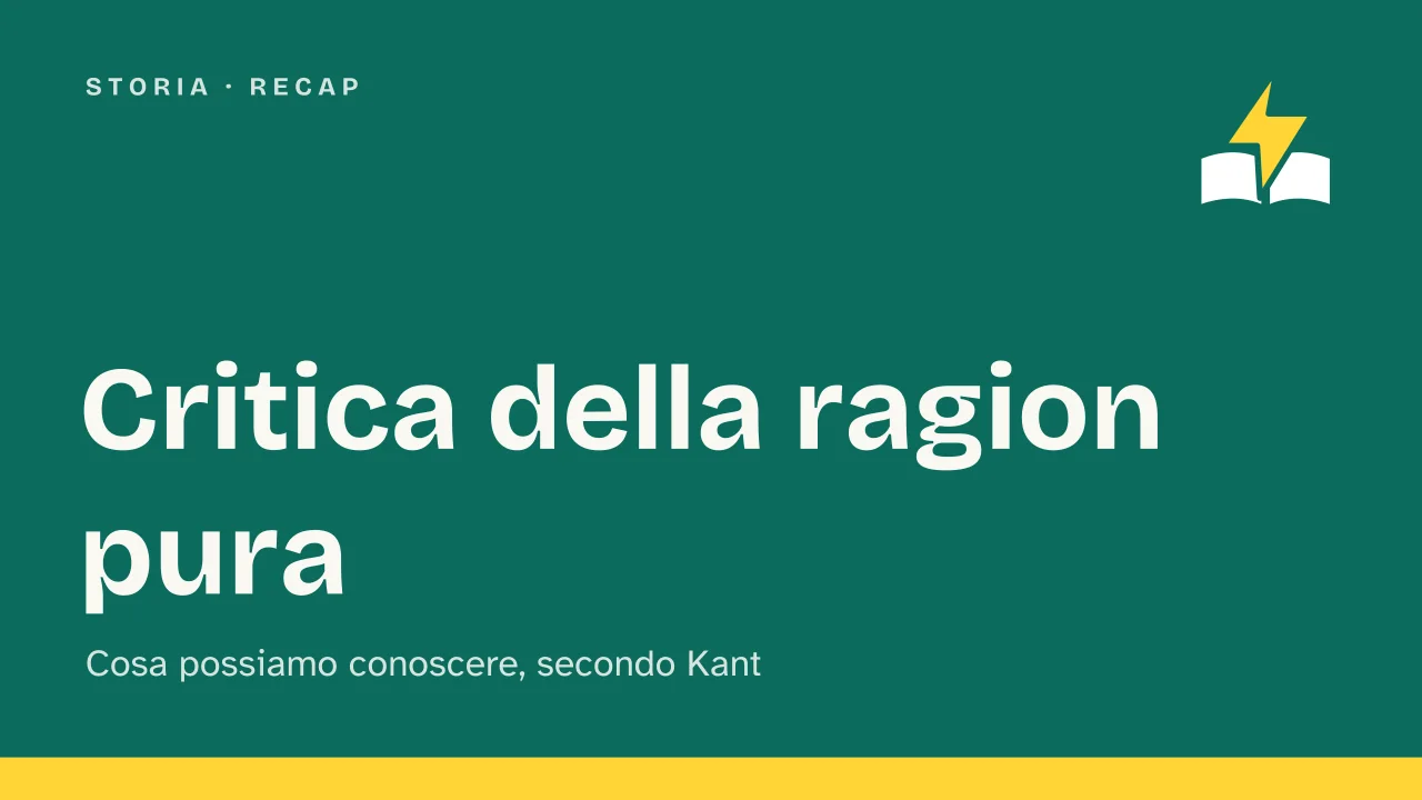 Slide 1 della presentazione su Critica della ragion pura di Kant: Critica della ragion pura