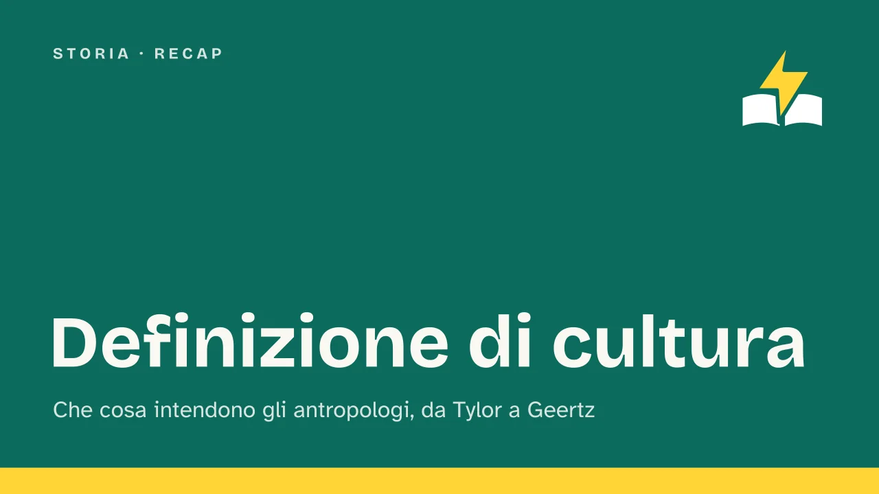 Slide 1 della presentazione su Definizione di cultura in antropologia, da Tylor a Geertz: Definizione di cultura