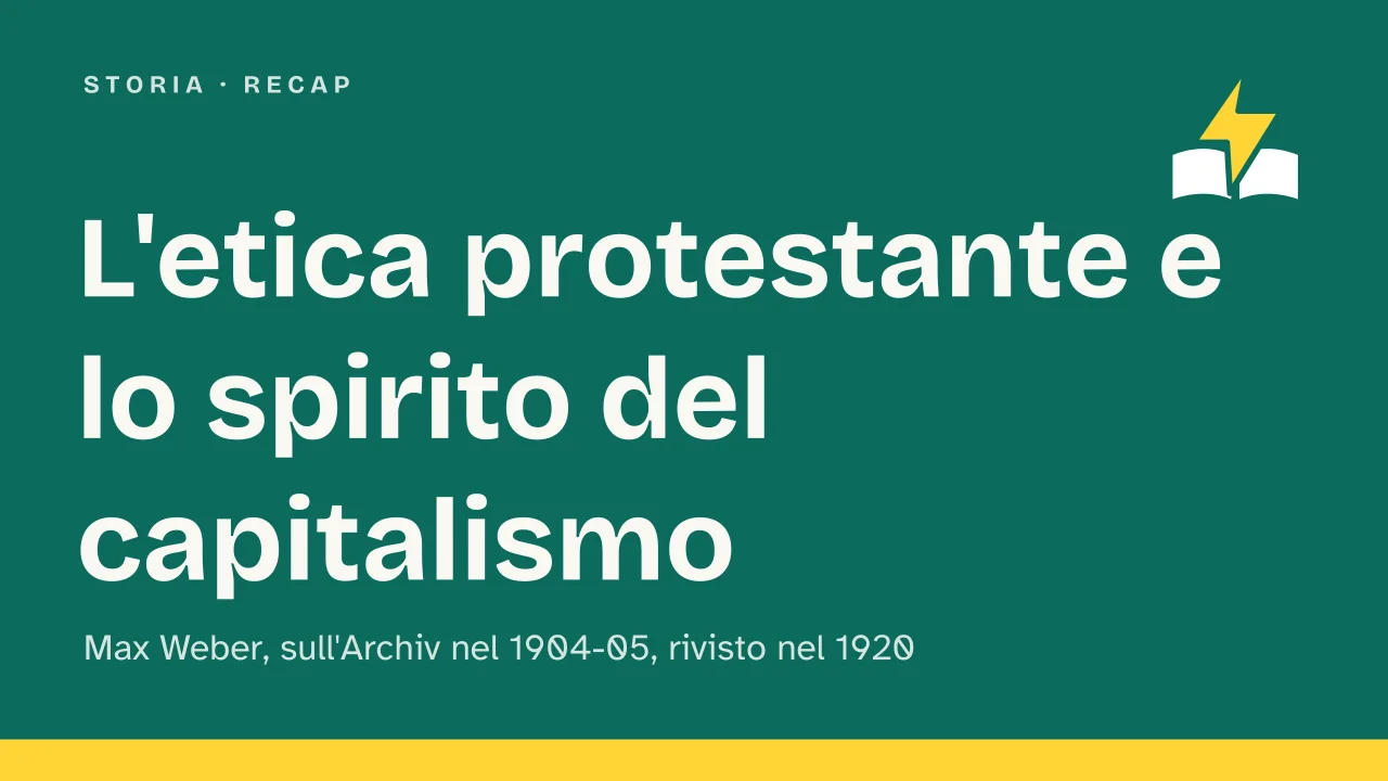 Slide 1 della presentazione su L'etica protestante e lo spirito del capitalismo: L'etica protestante e lo spirito del capitalismo