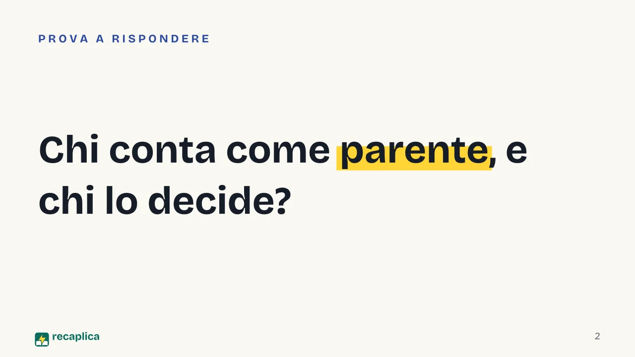 Slide 2 della presentazione su Parentela e famiglia nelle culture del mondo: Chi conta come parente, e chi lo decide?