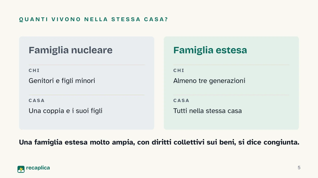 Slide 5 della presentazione su Parentela e famiglia nelle culture del mondo: Quanti vivono nella stessa casa?