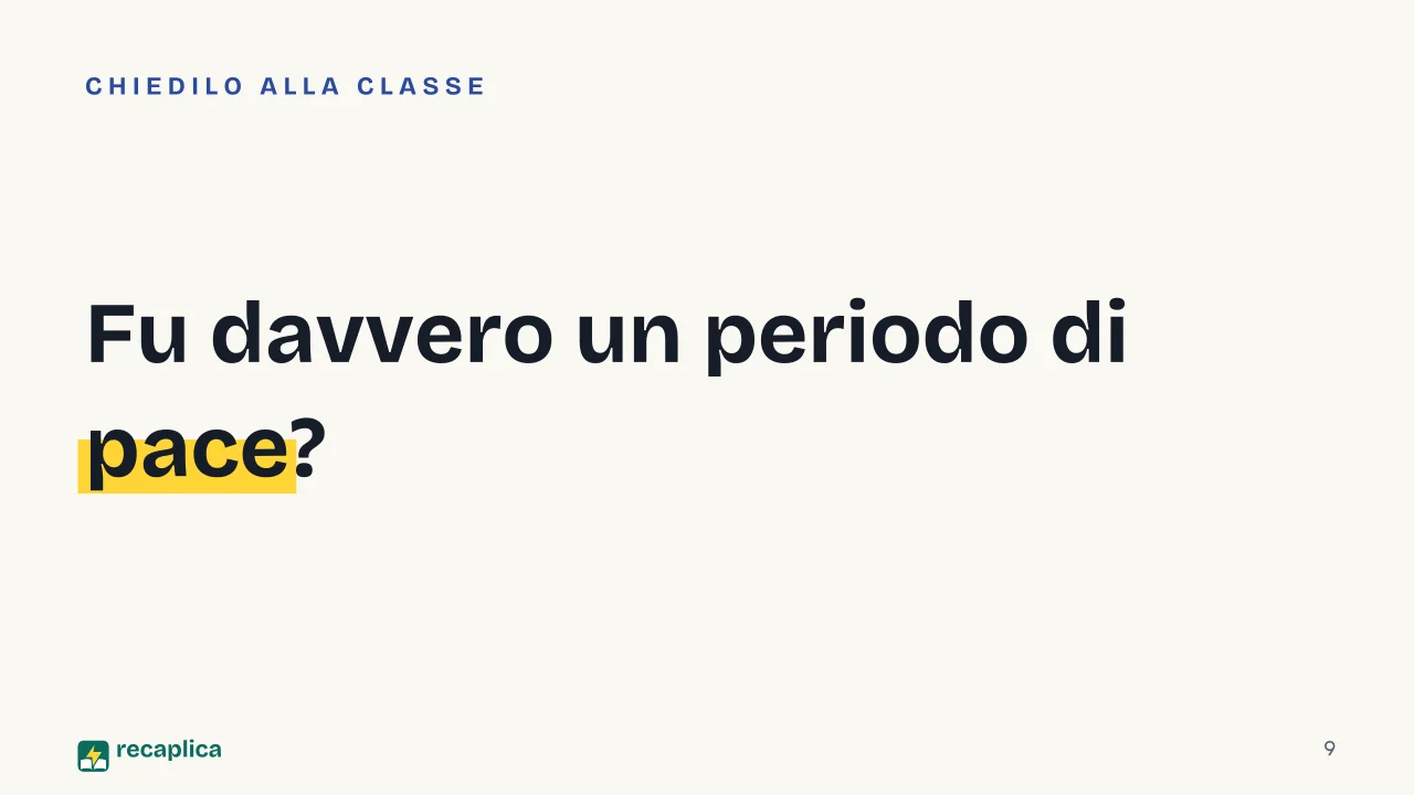 Slide 9 della presentazione su Guerra fredda: Fu davvero un periodo di pace?