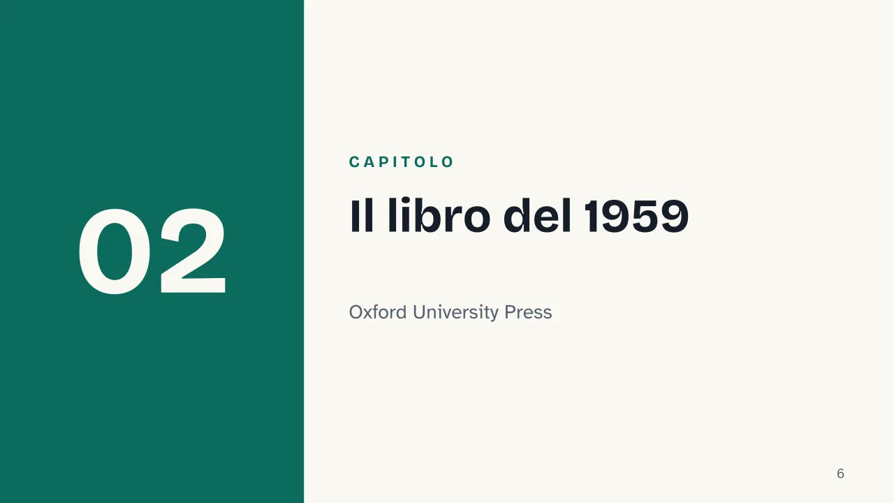 Slide 6 della presentazione su Immaginazione sociologica di C. Wright Mills: Capitolo 02: Il libro del 1959