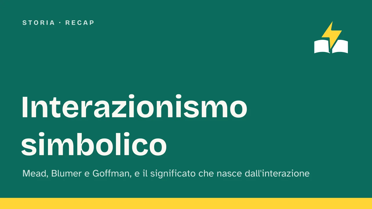 Slide 1 della presentazione su Interazionismo simbolico: Interazionismo simbolico