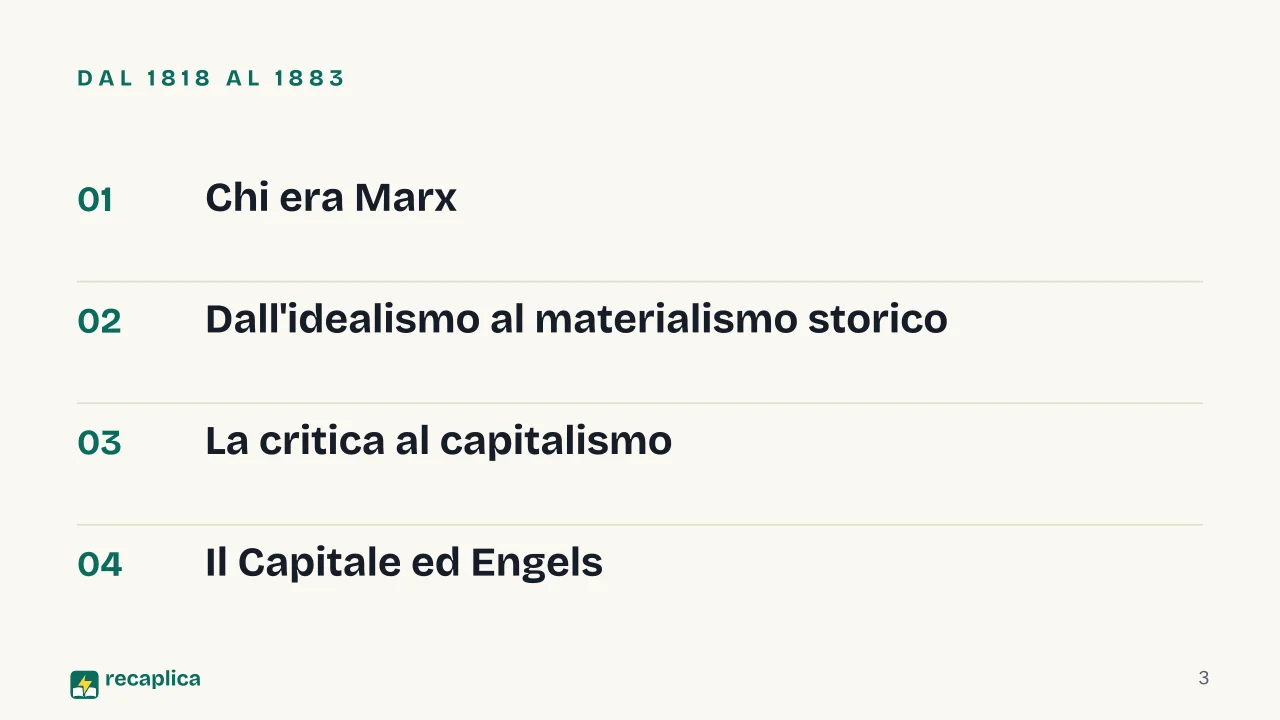 Slide 3 della presentazione su Karl Marx: Dal 1818 al 1883