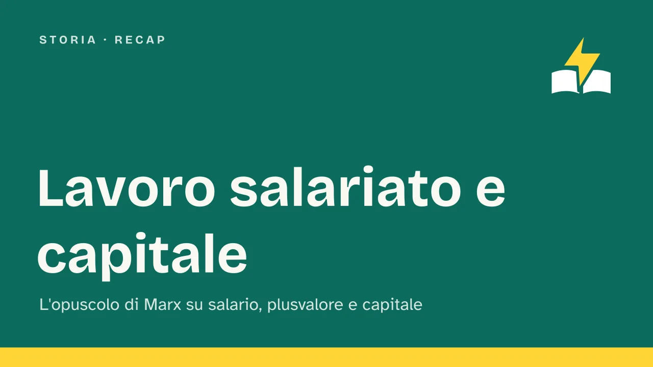 Slide 1 della presentazione su Lavoro salariato e capitale: Lavoro salariato e capitale