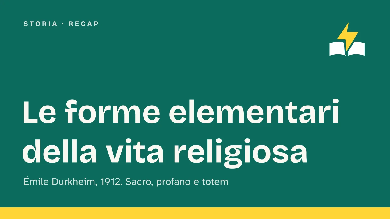 Slide 1 della presentazione su Le forme elementari della vita religiosa di Durkheim: Le forme elementari della vita religiosa